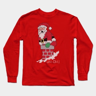 Ho Ho Ho Uh-Oh Santa Long Sleeve T-Shirt